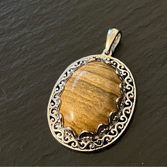 Karis Picture Jasper NWT Marked Karis STS Pendant - Picture 12 of 13